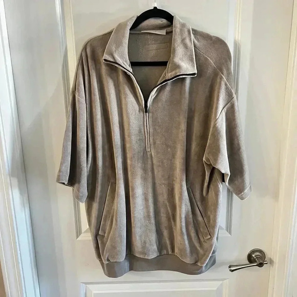 312 Fear Of God Essentials Velour Mockneck Zipup Size Large